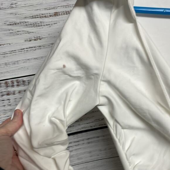 EUC SERGIO HUDSON Asymmetrical Button Up Dress White Size 2 COTTON XS SMALL - Picture 5 of 10